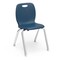 Virco N2 Series 14" Classroom Chair, Kindergarten - 2nd Grade with Nylon Glides - Navy Seat N214 - alternate 1